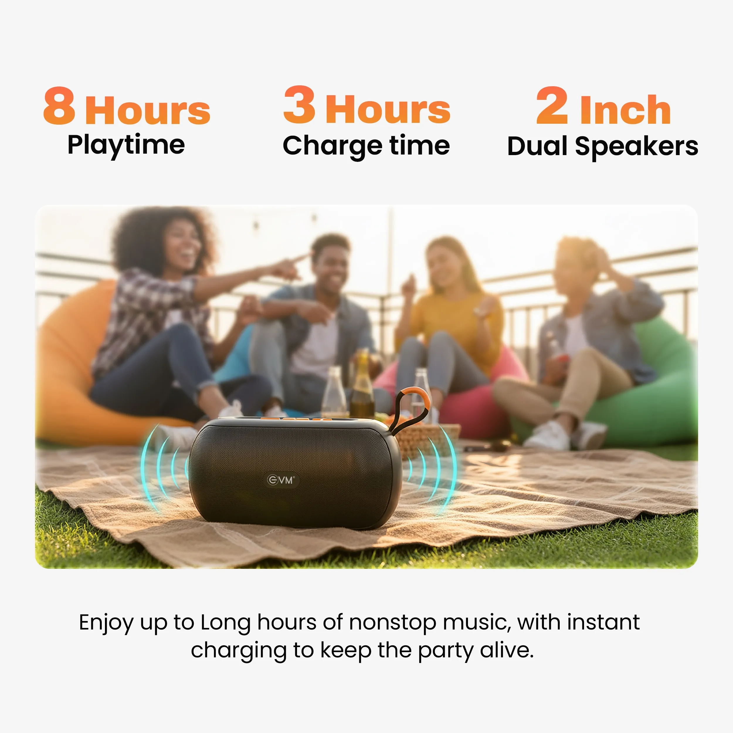 EVM Bluetooth Speaker EnRift 8w (BTS-108) view 7